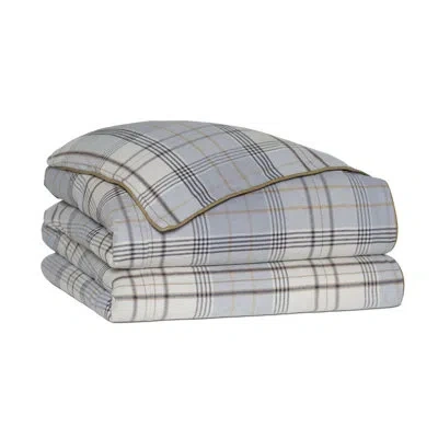 Eastern Accents Arthur Plaid Cotton Comforter In Blue,gray