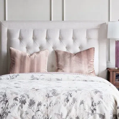 Eastern Accents Aster Duvet Cover In White,gray