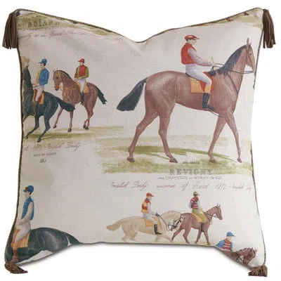 Eastern Accents Barclay Butera Kimblewick Khaki With Mini Welt Square Pillow Cover & Insert