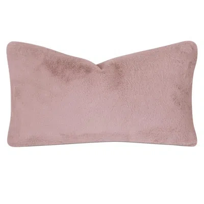 Eastern Accents Barclay Butera Rectangular Faux Fur Pillow Cover & Insert In Pink