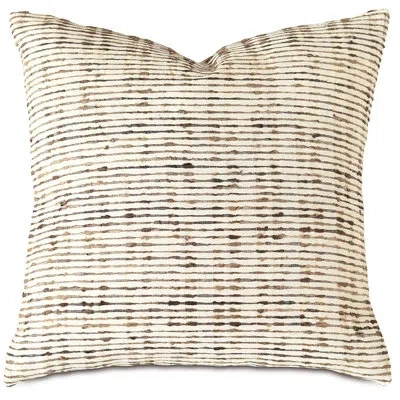 Eastern Accents Barclay Butera Square Silk Pillow Cover & Insert In Beige