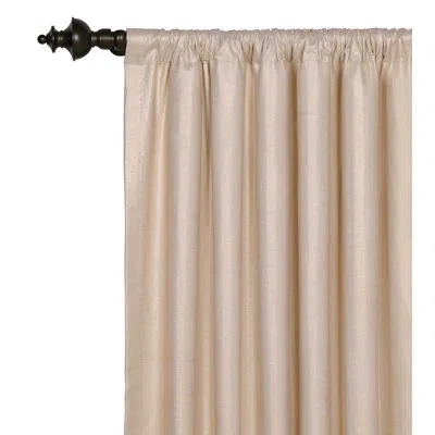 Eastern Accents Bardot Cotton Blend Solid Color Room Darkening Rod Pocket Single Curtain Panel In L