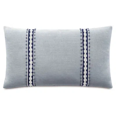 Eastern Accents Beatrice Linen Throw Pillow In Blue