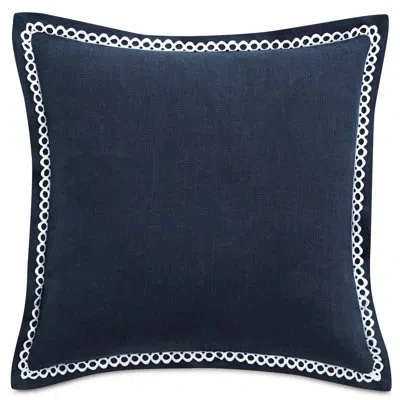 Eastern Accents Beatrice Linen Throw Pillow In Indigo
