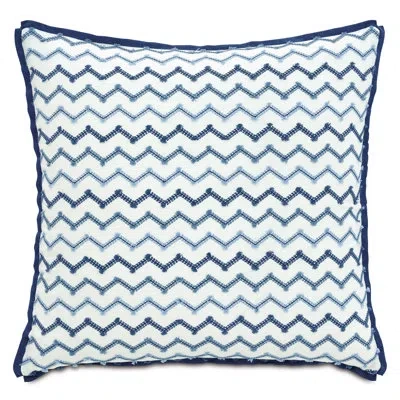 Eastern Accents Beatrice Pillow Sham In Blue;white