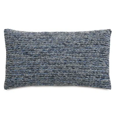 Eastern Accents Beau Polyester Abstract Pillow Cover & Insert In Bioko Ocean,greer Linen