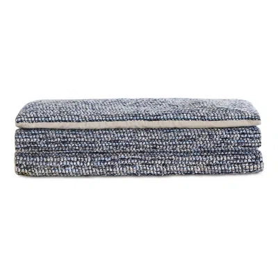 Eastern Accents Beau Polyester Blend Bed Runner In Bioko Ocean