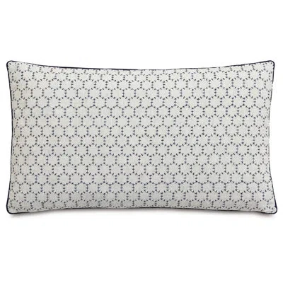 Eastern Accents Beau Polyester Lumbar Rectangular Pillow Cover & Insert In Abella Navy,greer Linen