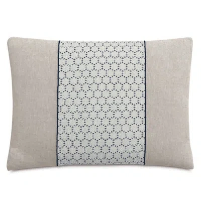 Eastern Accents Beau Polyester Lumbar Rectangular Pillow Cover & Insert In Greer Linen,abella Navy
