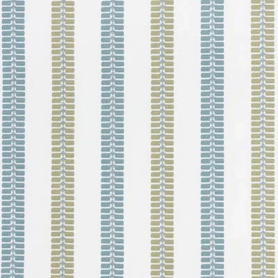 Eastern Accents Belafonte Spring Fabric In Blue;green