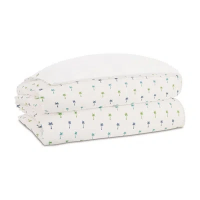 Eastern Accents Belize Embroidered Comforter In Tampa Aqua,essex White