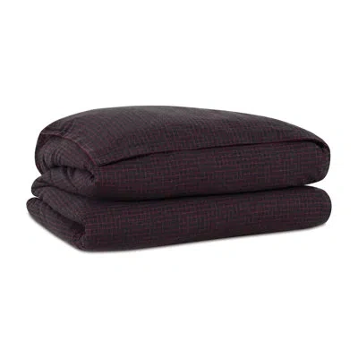 Eastern Accents Bishop Flannel Comforter In Black,red