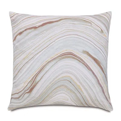 Eastern Accents Blake Mineral Abstract Throw Square Cotton Pillow Cover & Insert In Gray