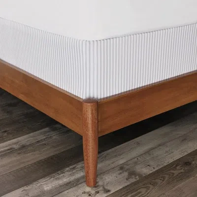 Eastern Accents Blass Ticking 11" Box Spring Cover In Eastwood Haze