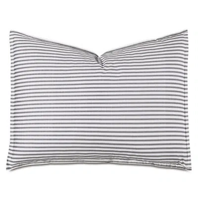 Eastern Accents Blass Ticking Cotton Striped Sham By Alexa Hampton In Black