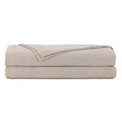 Eastern Accents Brera Flannel Cotton Blanket In Bisque