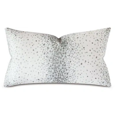 Eastern Accents Bridgehampton By Thom Filicia Rectangular 100% Linen Pillow Cover & Insert In White;silver