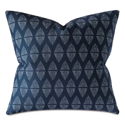 Eastern Accents Bridgehampton By Thom Filicia Square 100% Cotton Pillow Cover & Insert In Blue