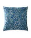 Eastern Accents Byzantine Velvet Decorative Pillow, Slate In Blue