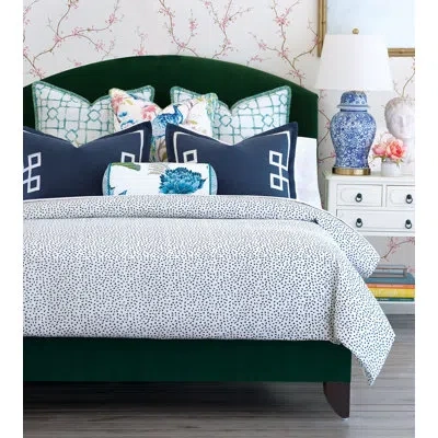 Eastern Accents Carmichael Single Duvet Cover In White,blue,red