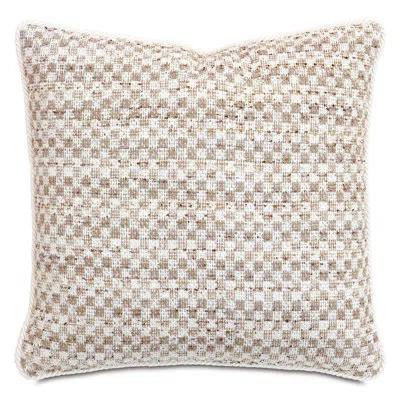 Eastern Accents Casa Guava Chenille Throw Square Pillow Cover & Insert In Catamaran Birch