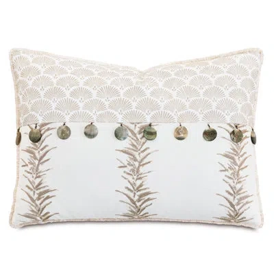 Eastern Accents Casa Guava Cotton Blend Lumbar Pillow Cover & Insert In Myrna Biscotti/pampas Taupe In Myrna Biscotti,pampas Taupe