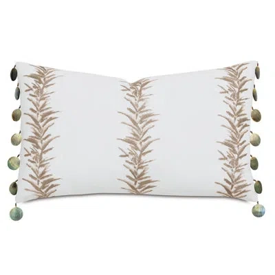 Eastern Accents Casa Guava Cotton Blend Lumbar Pillow Cover & Insert In Pampas Taupe