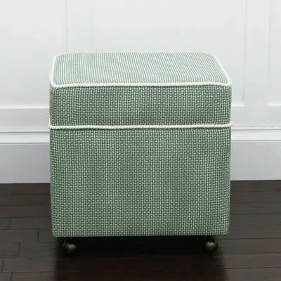 Eastern Accents Casa Guava Storage Ottoman In Teal