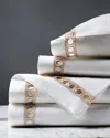 Eastern Accents Celine Champagne Queen Sheet Set In White