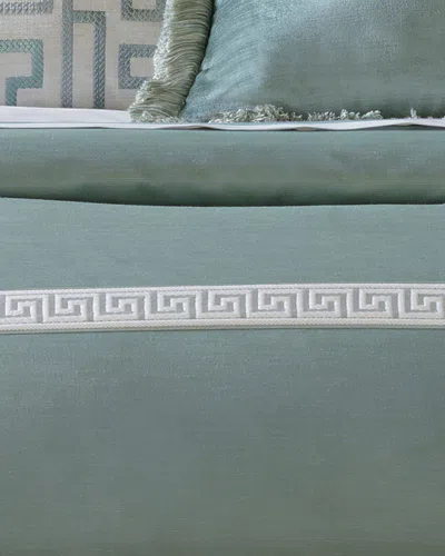 Eastern Accents Central Oversized Park Queen Park Duvet Cover In Aqua