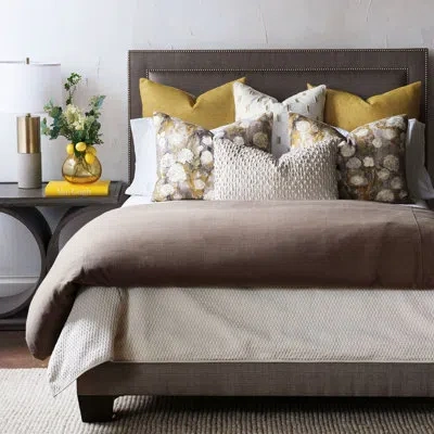 Eastern Accents Charlie Beige Linen Modern & Contemporary Duvet Cover Set