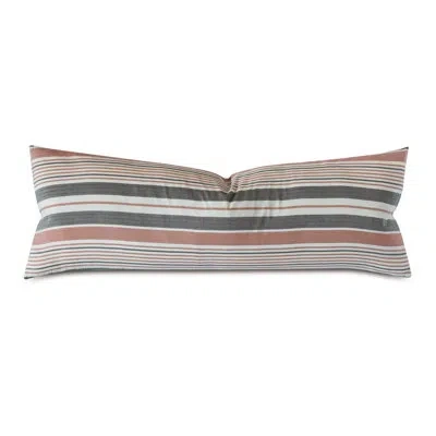 Eastern Accents Chilmark By Thom Filicia Rectangular Cotton Pillow Cover & Insert In Gray;red
