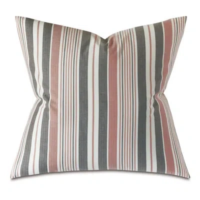 Eastern Accents Chilmark By Thom Filicia Square Cotton Pillow Cover & Insert In Gray;red