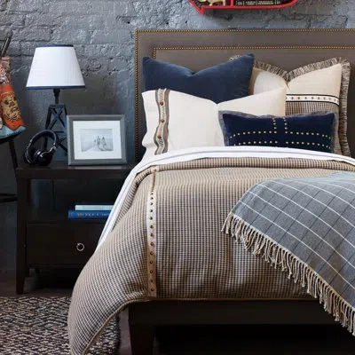 Eastern Accents Cody Tan Geometric Cotton Blend Comforter