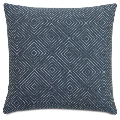 Eastern Accents Colt Diamond Decorative Pillow In Blue