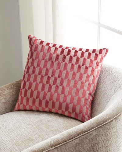 Eastern Accents Dockery Raspberry Pillow In Red