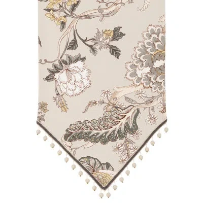 Eastern Accents Edith Table Runner In Gray;beige