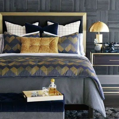 Eastern Accents Elektra Textured Duvet Cover In Gray