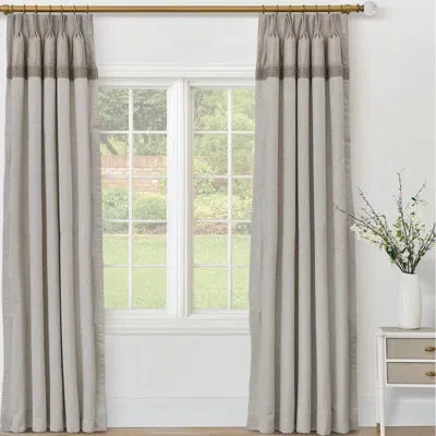 Eastern Accents Elise Sheen Curtain Panel In Ivory