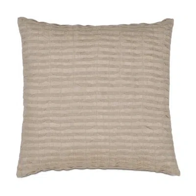 Eastern Accents Emory Yearling Flax Linen Throw Pillow Cover & Insert In Taupe