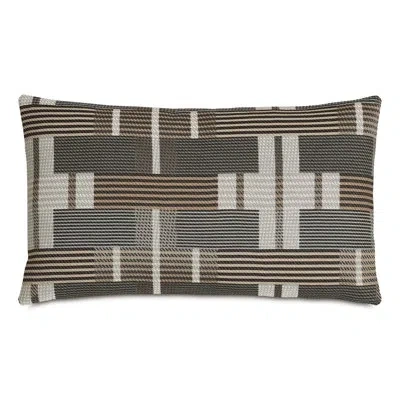 Eastern Accents Enoch Pillow Cover & Insert In Elio Charcoal,grigio Smoke