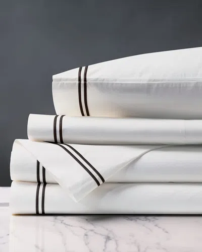 Eastern Accents Enzo White/black Queen Sheet Set