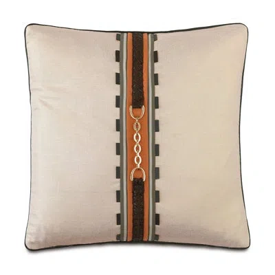 Eastern Accents Equestrian Morvich Buckle By Studio 773 Pillows Square Pillow Cover & Insert In Gold