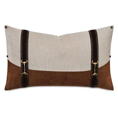 Eastern Accents Equestrian Throw Pillow In Beige;orange