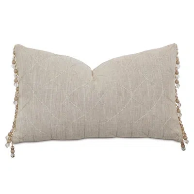 Eastern Accents Evie By Alexa Hampton Decorative Rectangular Pillow Cover & Insert In Tan