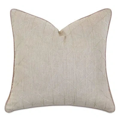 Eastern Accents Evie By Alexa Hampton Decorative Square Pillow Cover & Insert In Tan