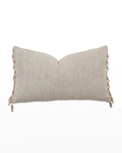 Eastern Accents Evie Embroidered Decorative Pillow, 13" X 22" In Gray