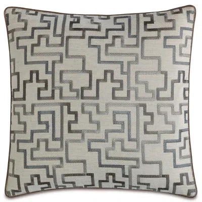 Eastern Accents Ezra Small Welt Square Pillow Cover & Insert In Gray