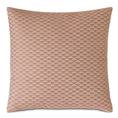 Eastern Accents Fossil Viscose Geometric Sham In Prado Cayenne;greer Linen