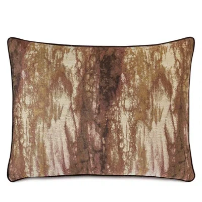 Eastern Accents Fossil Viscose Zipper Sham In Fossil Rust;greer Linen